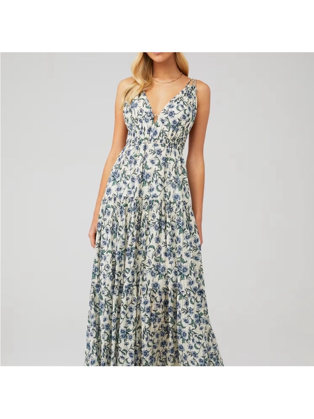 NEW Significant Other Isobel Floral strappy back maxi dress US Size 10